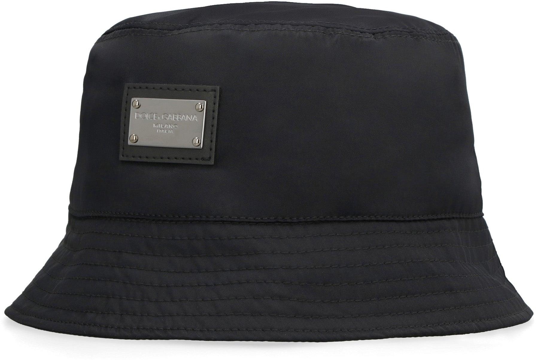Dolce & Gabbana Bucket Hat With Logo Plaque