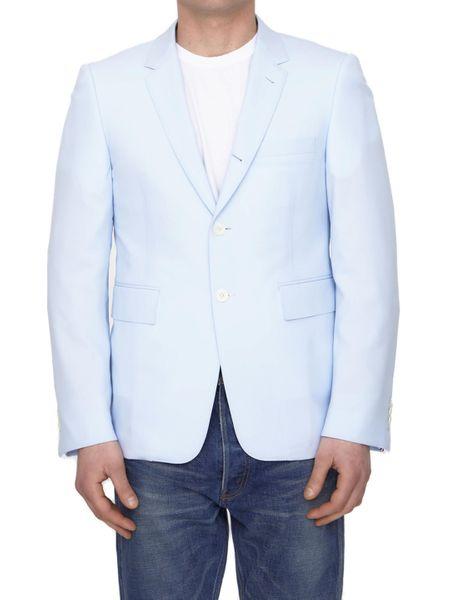Thom Browne Men's Single-Breasted Wool Jacket in Light Blue