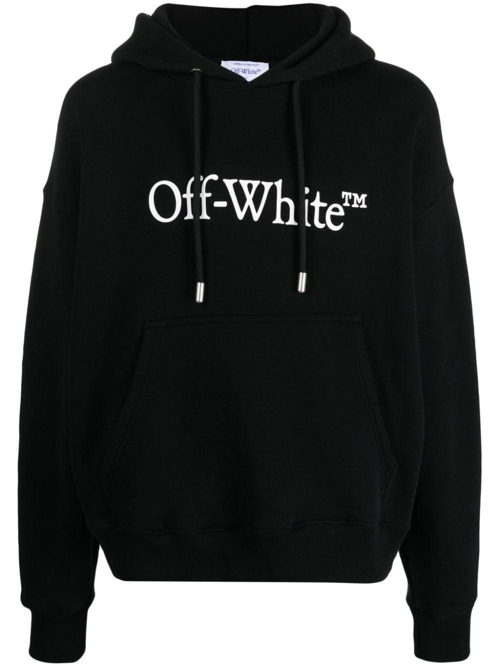 Off-White Big Bookish Cotton Hoodie and Logo Print Hoodie