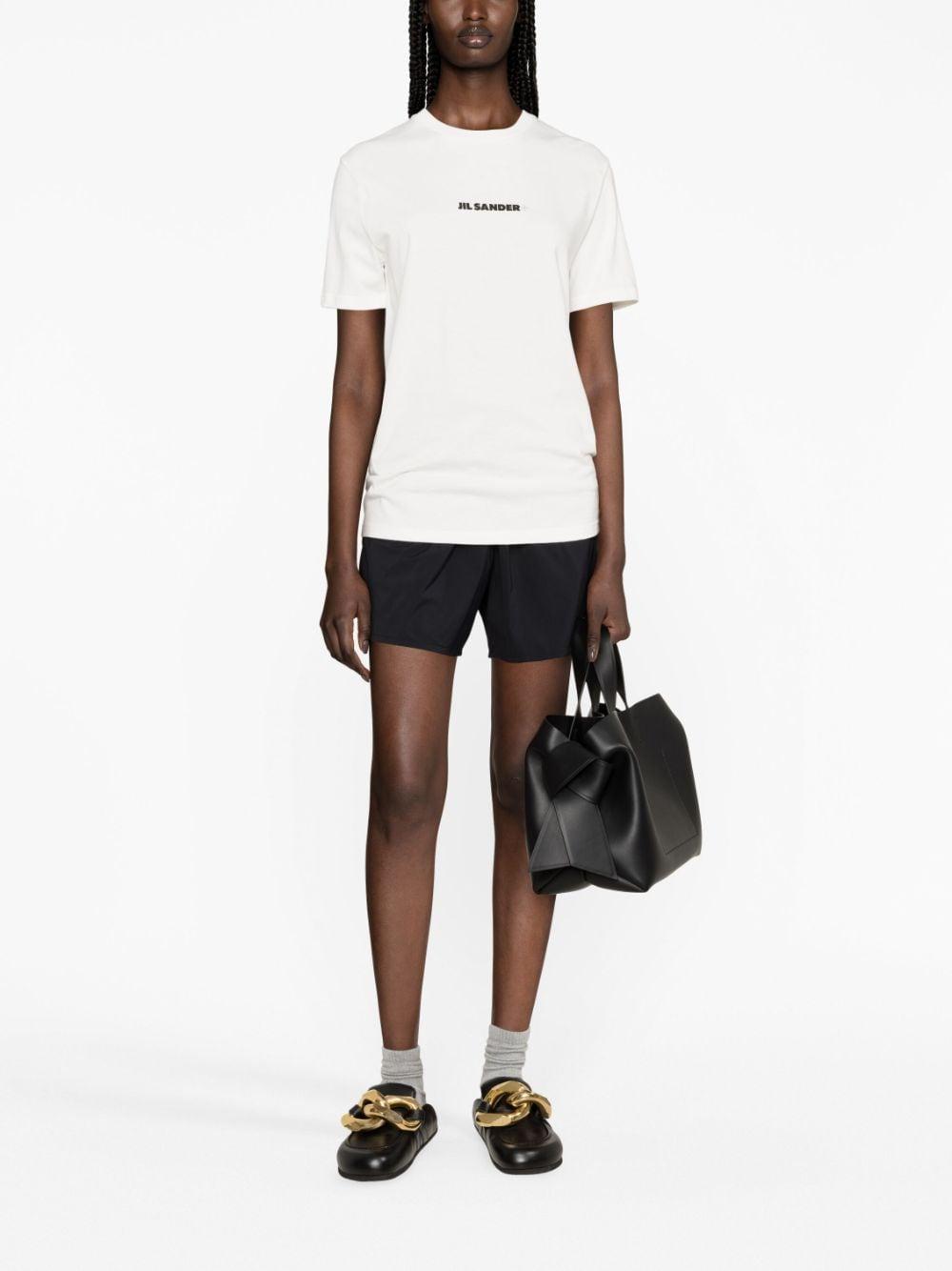 Jil Sander Women's Logo Cotton T-Shirt in White