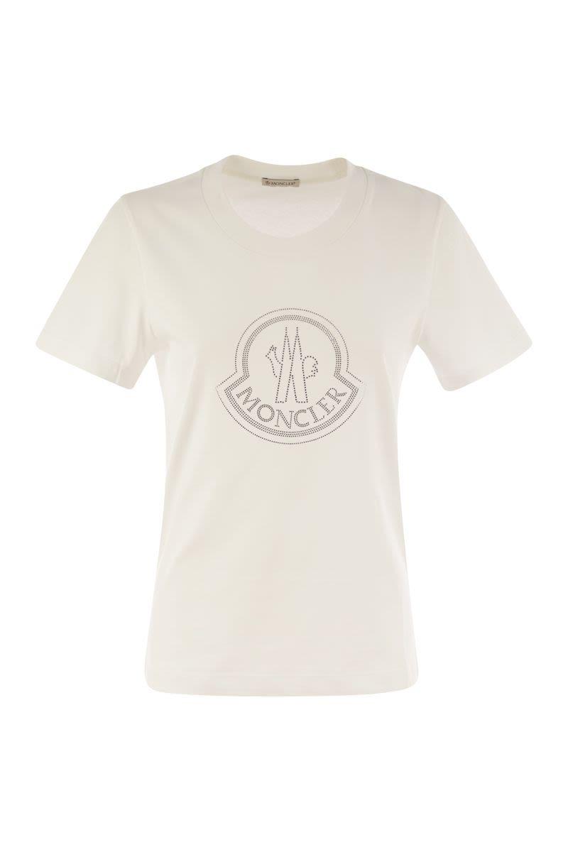 Moncler Women's Logo T-Shirt in White