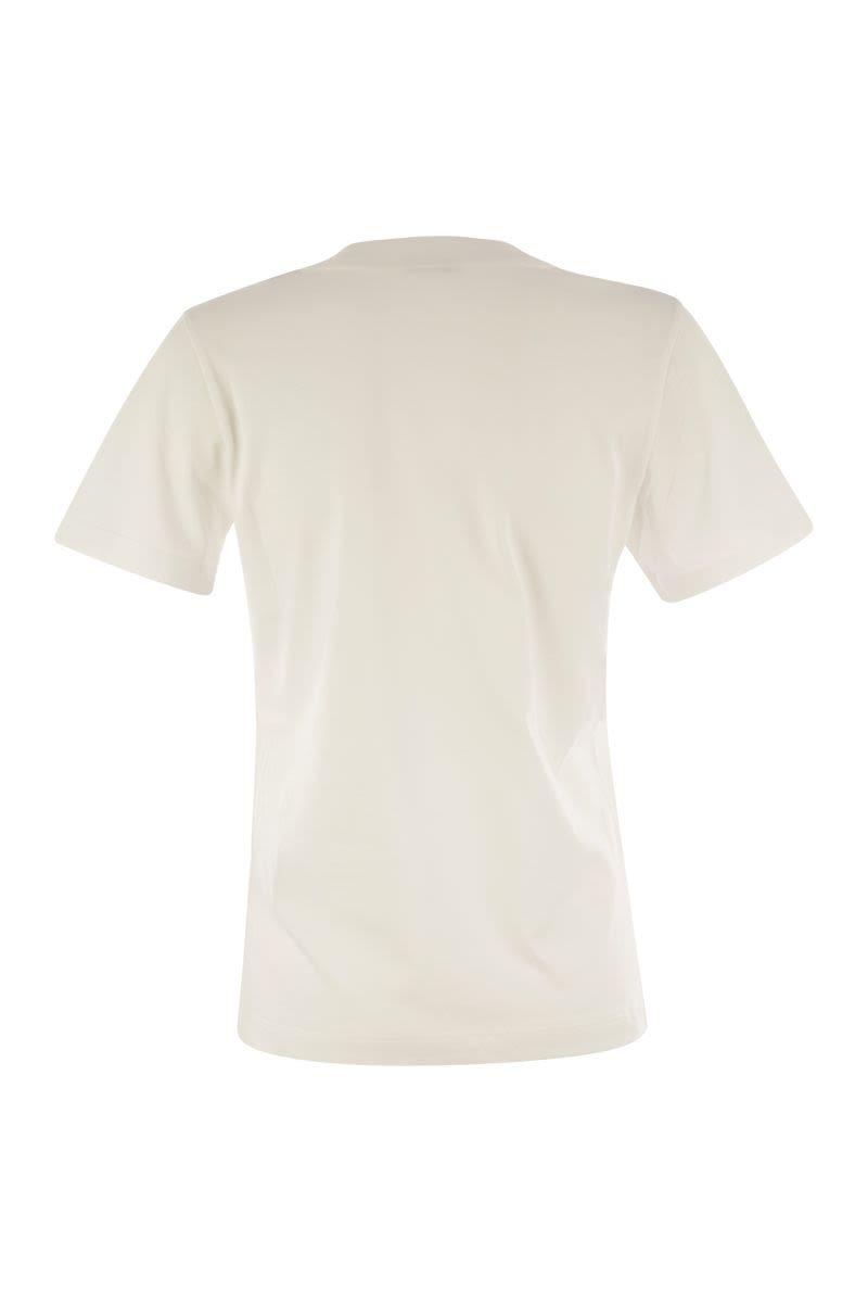 Moncler Women's Logo T-Shirt in White
