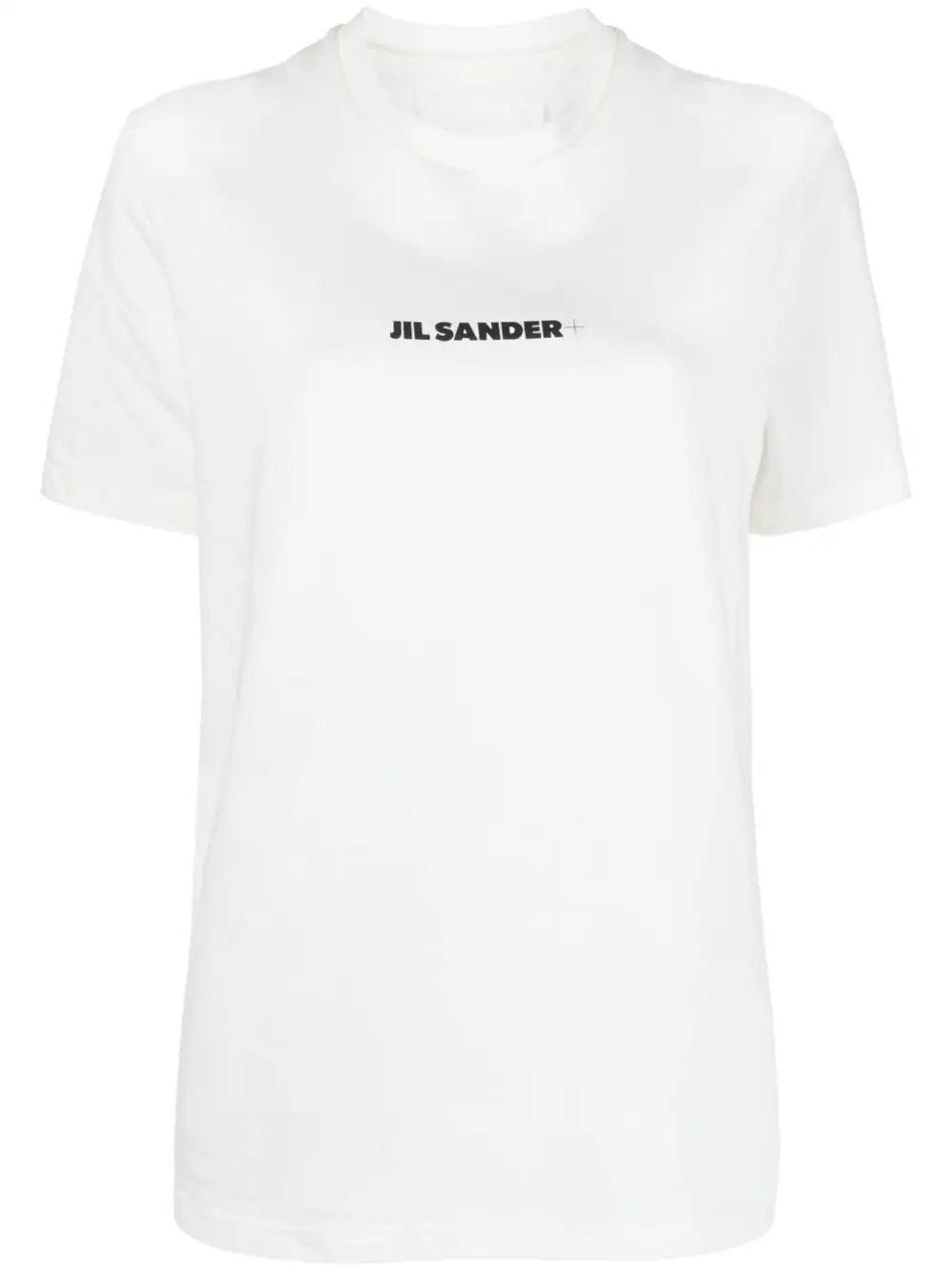 Jil Sander Women's Logo Cotton T-Shirt in White
