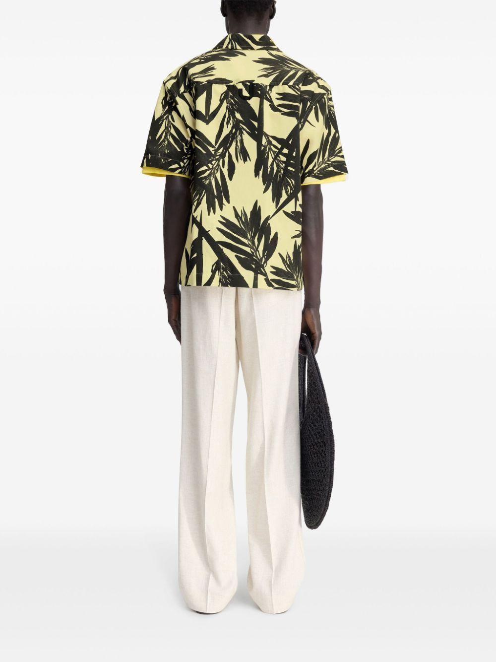 Jacquemus Men's Le Chemise Jean in Blackyellw