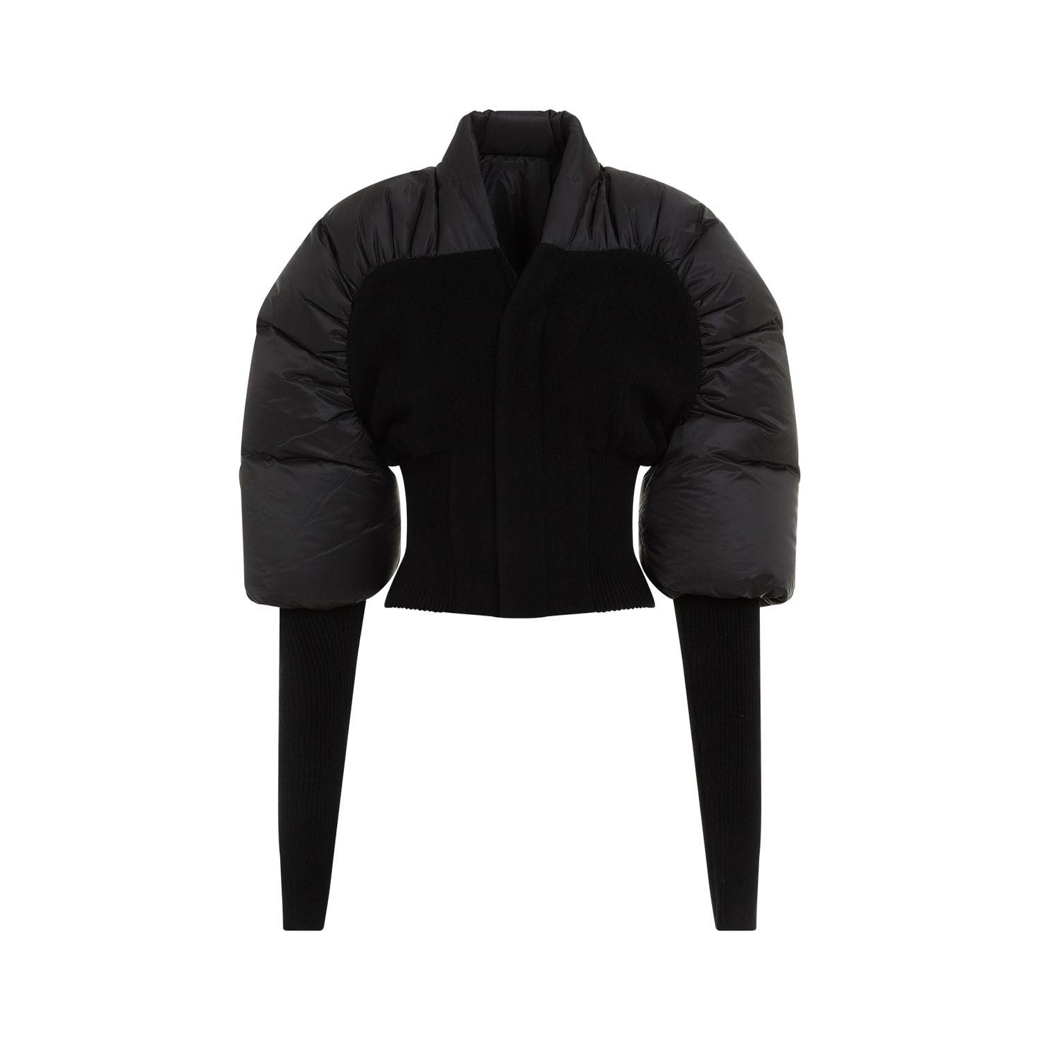 Rick Owens Women's Duvetina Panelled Padded Jacket in Black