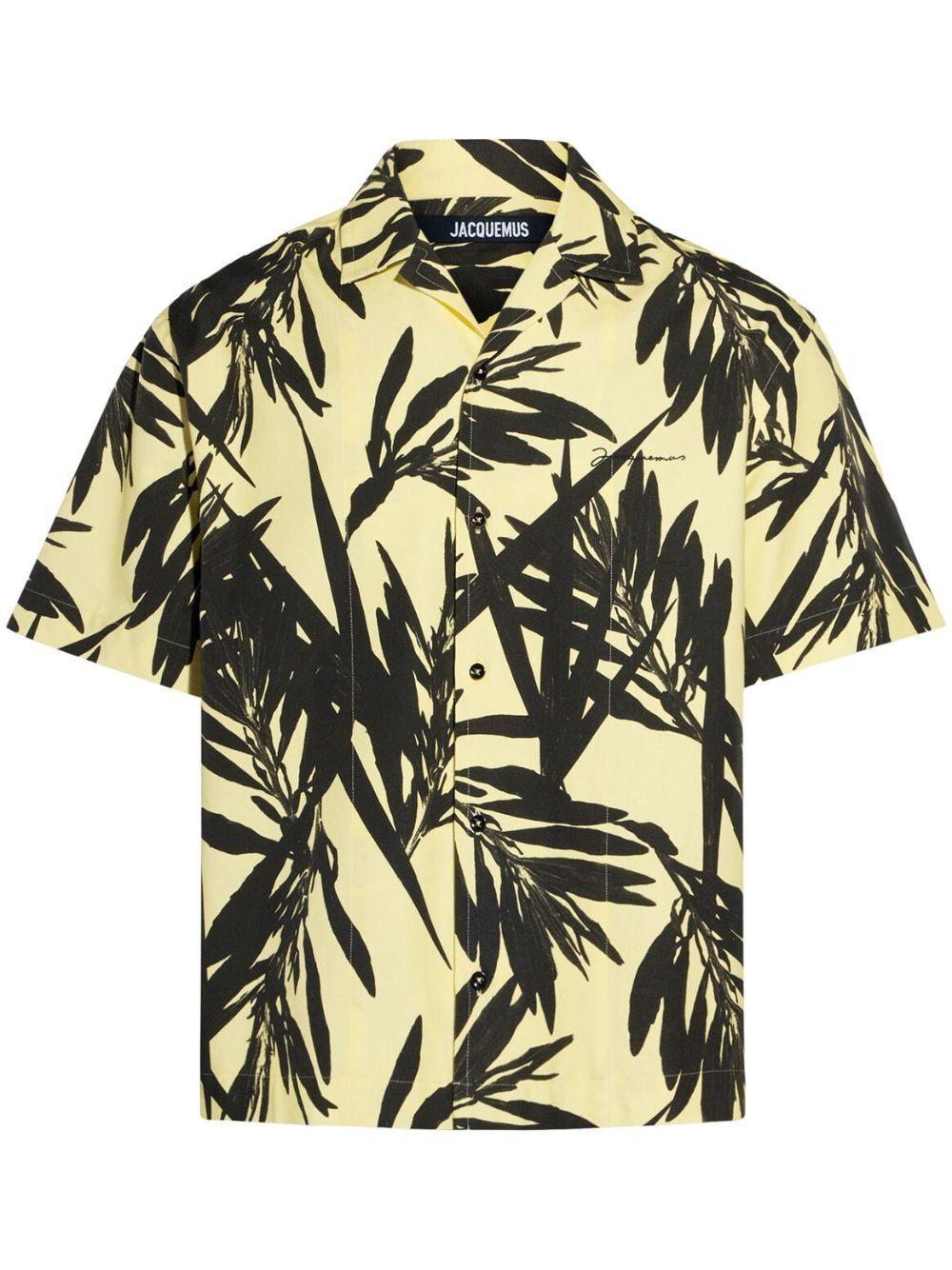 Jacquemus Men's Le Chemise Jean in Blackyellw