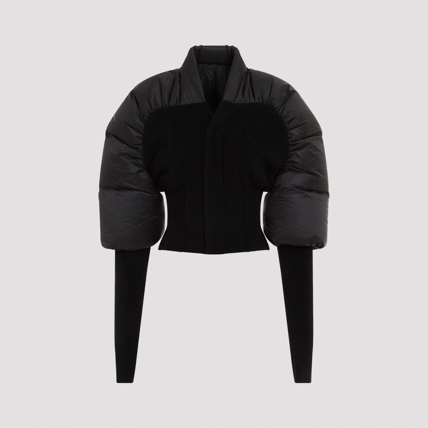 Rick Owens Women's Duvetina Panelled Padded Jacket in Black
