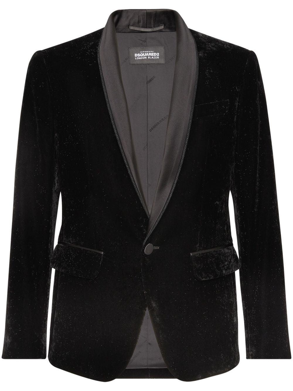 Dsquared2 Men's Shawl Tuxedo Blazer in Black