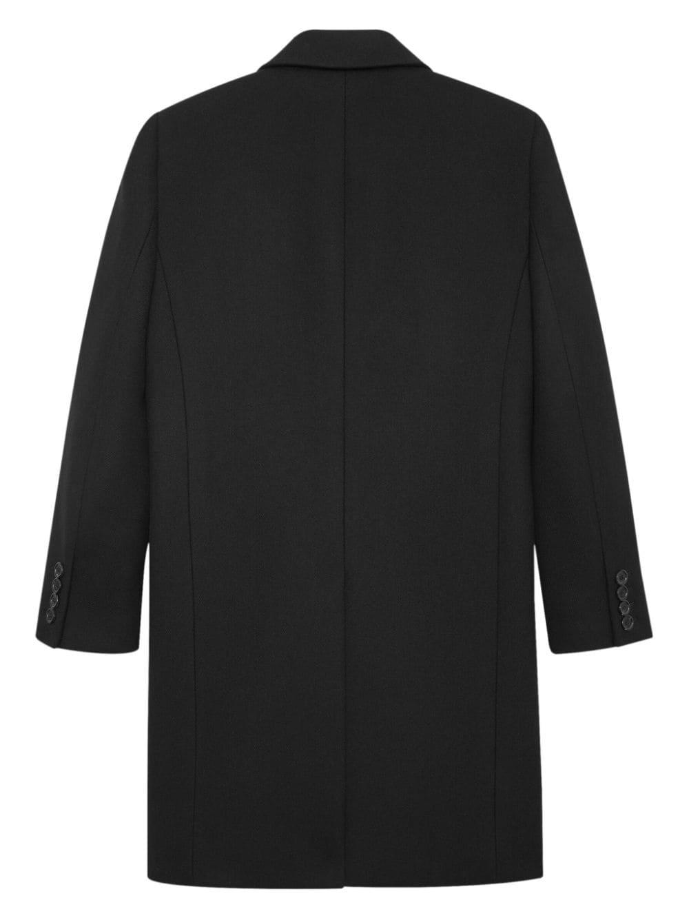Saint Laurent Double-Breasted Wool Coat
