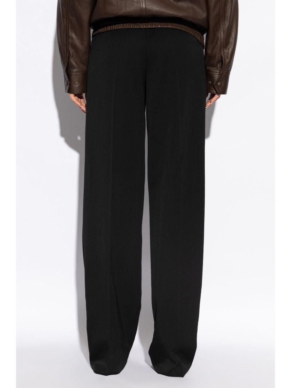 Saint Laurent Women's Wool Wide Trousers