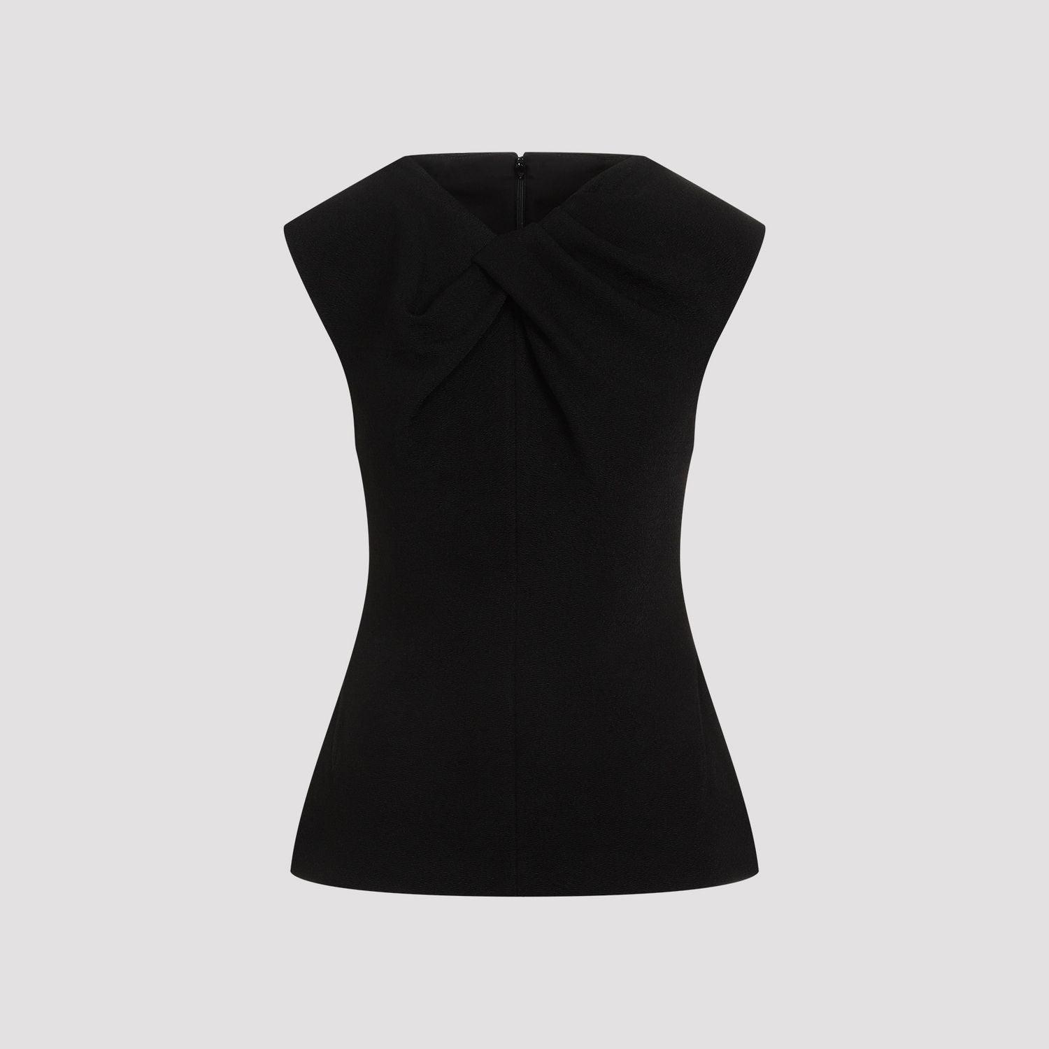 Jil Sander Women's Viscose Tank Top in Black