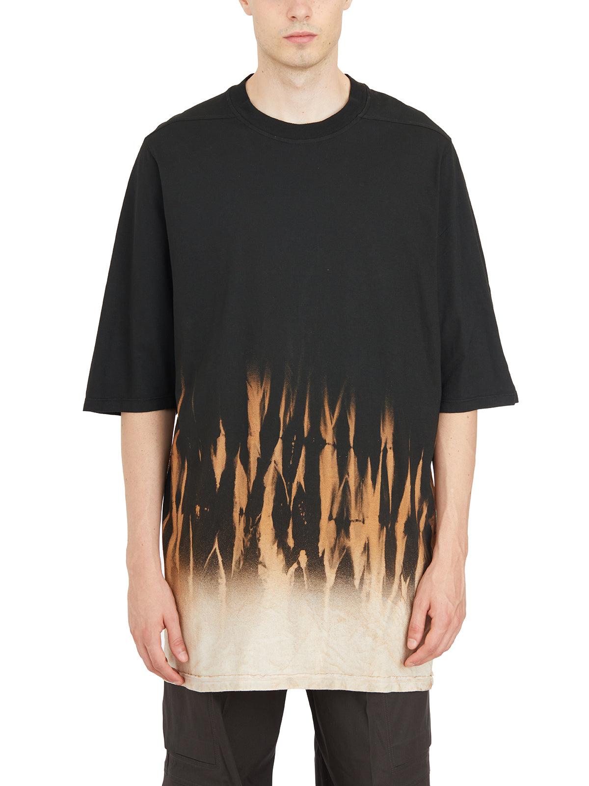 Rick Owens Men's T-Shirt Jumbo Ss in Black
