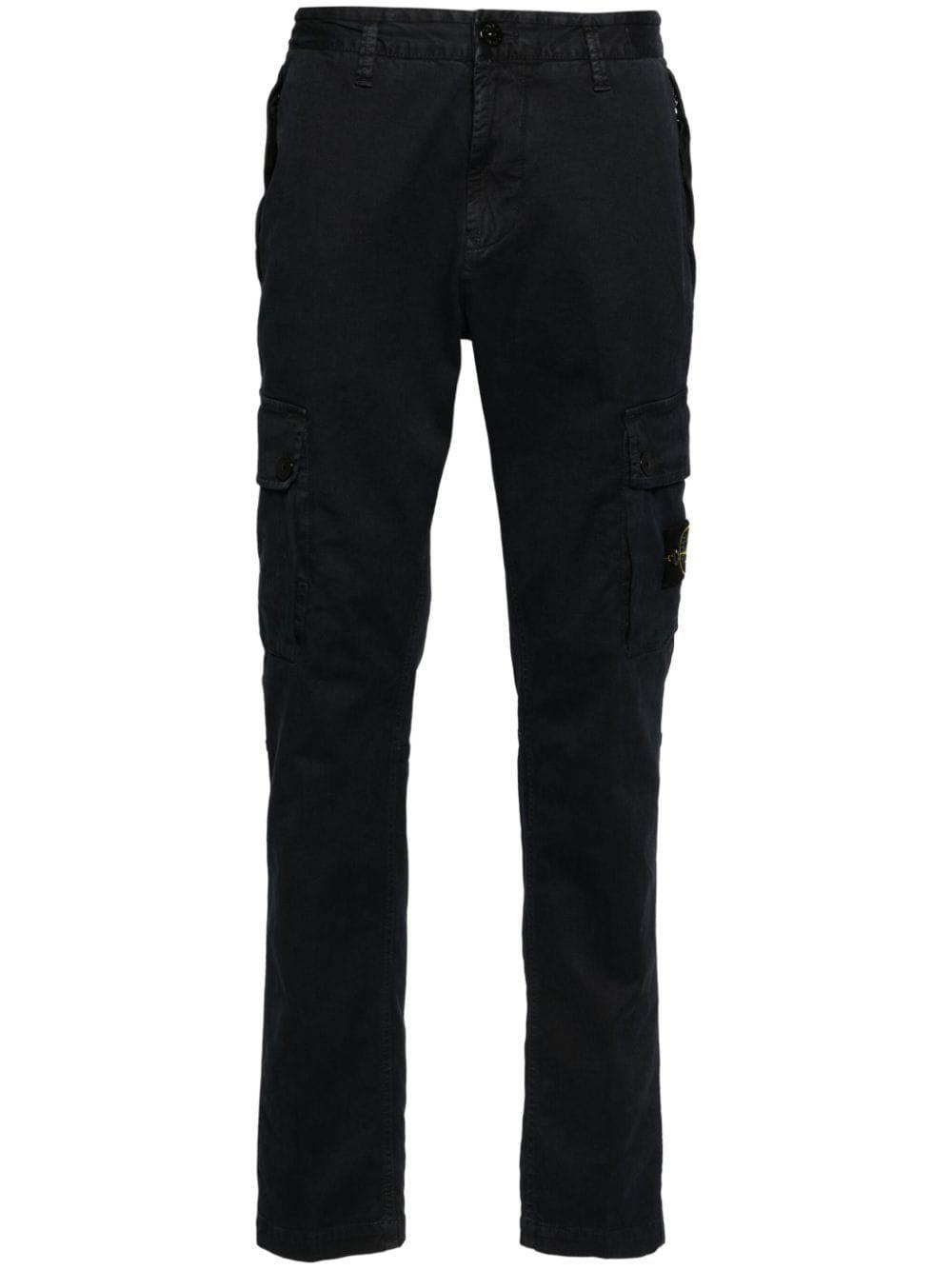 Stone Island Men's Slim Pants in Black and Navyblue