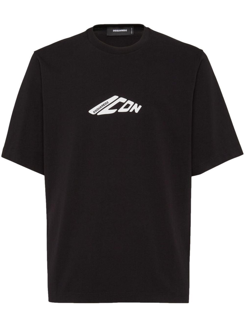 Dsquared2 Men's Cotton Crew-Neck T-Shirt in Black