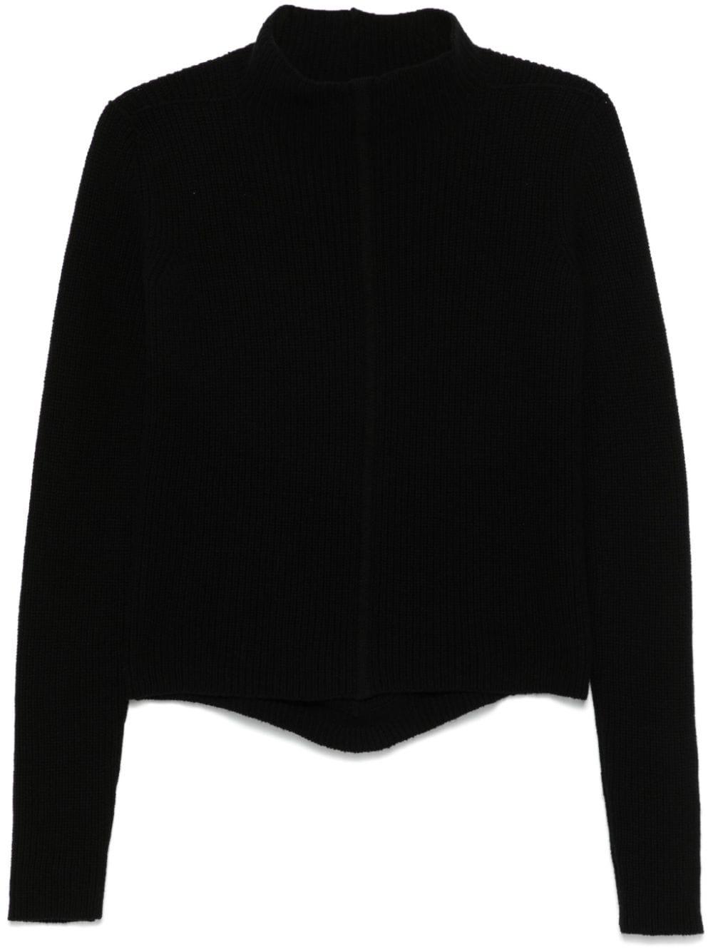 Rick Owens Women's Cashmere Turtle-Neck Jumper Sweater in Black