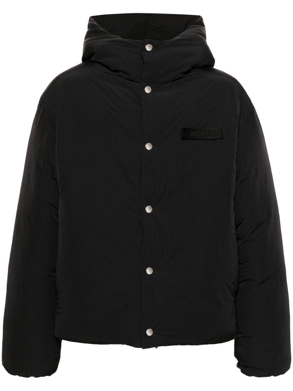 Jacquemus Men's La Doudoune in Black and Offwhite