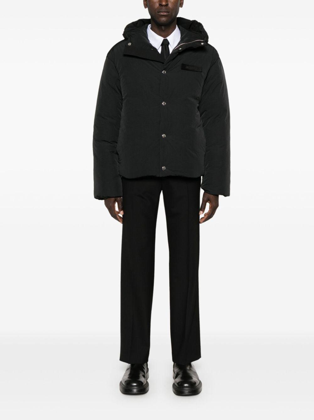 Jacquemus Men's La Doudoune in Black and Offwhite