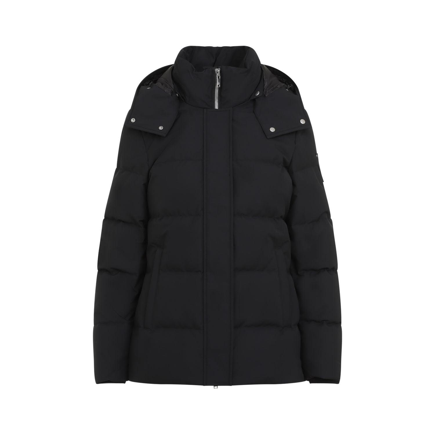 Moose Knuckles Women's Jacket With Logo in Black