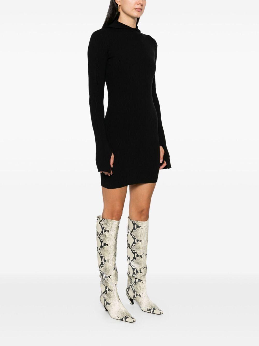Fendi Women's Hooded Mini Dress and Ribbed Wool and Silk Dress