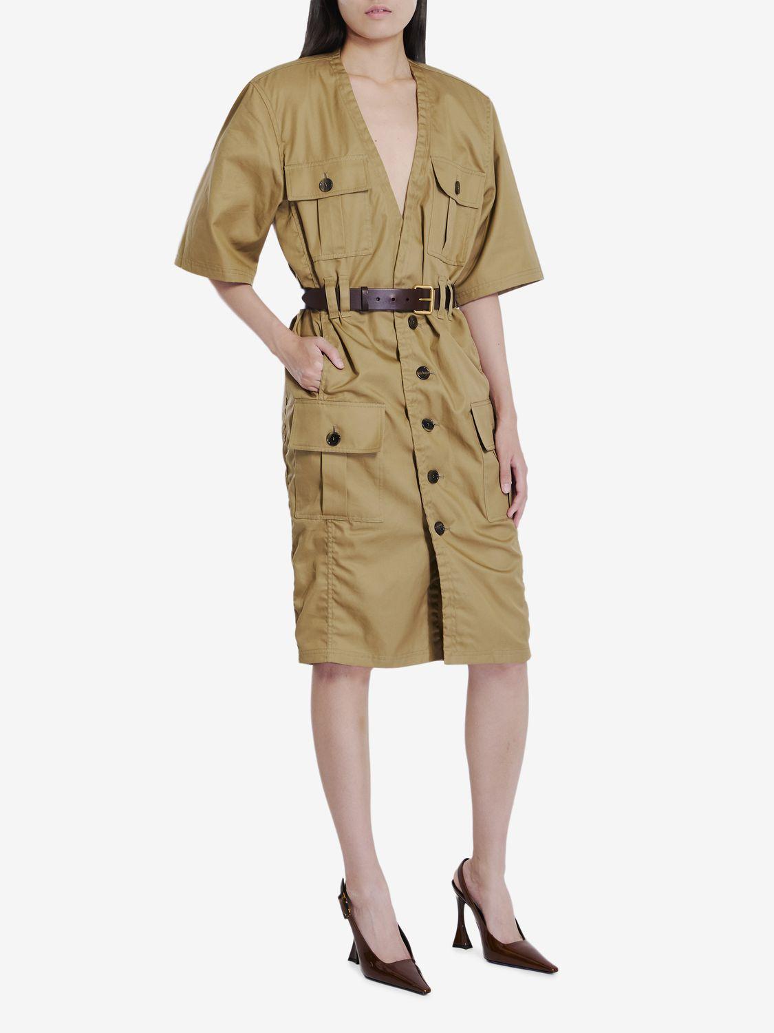Saint Laurent Women's Dress in Nude & Neutrals