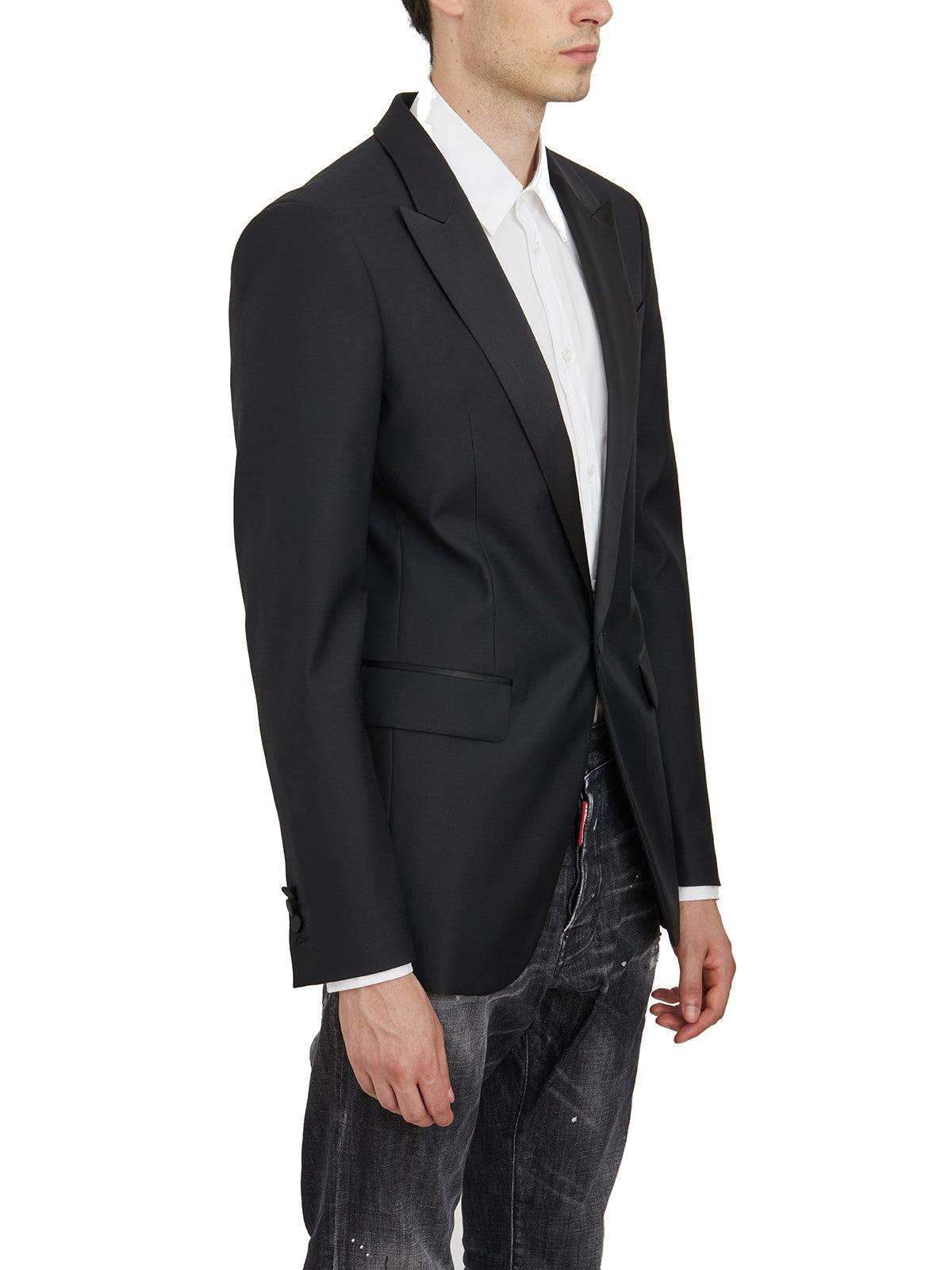 Dsquared2 Men's Silk And Wool Blazer Berlin in Black