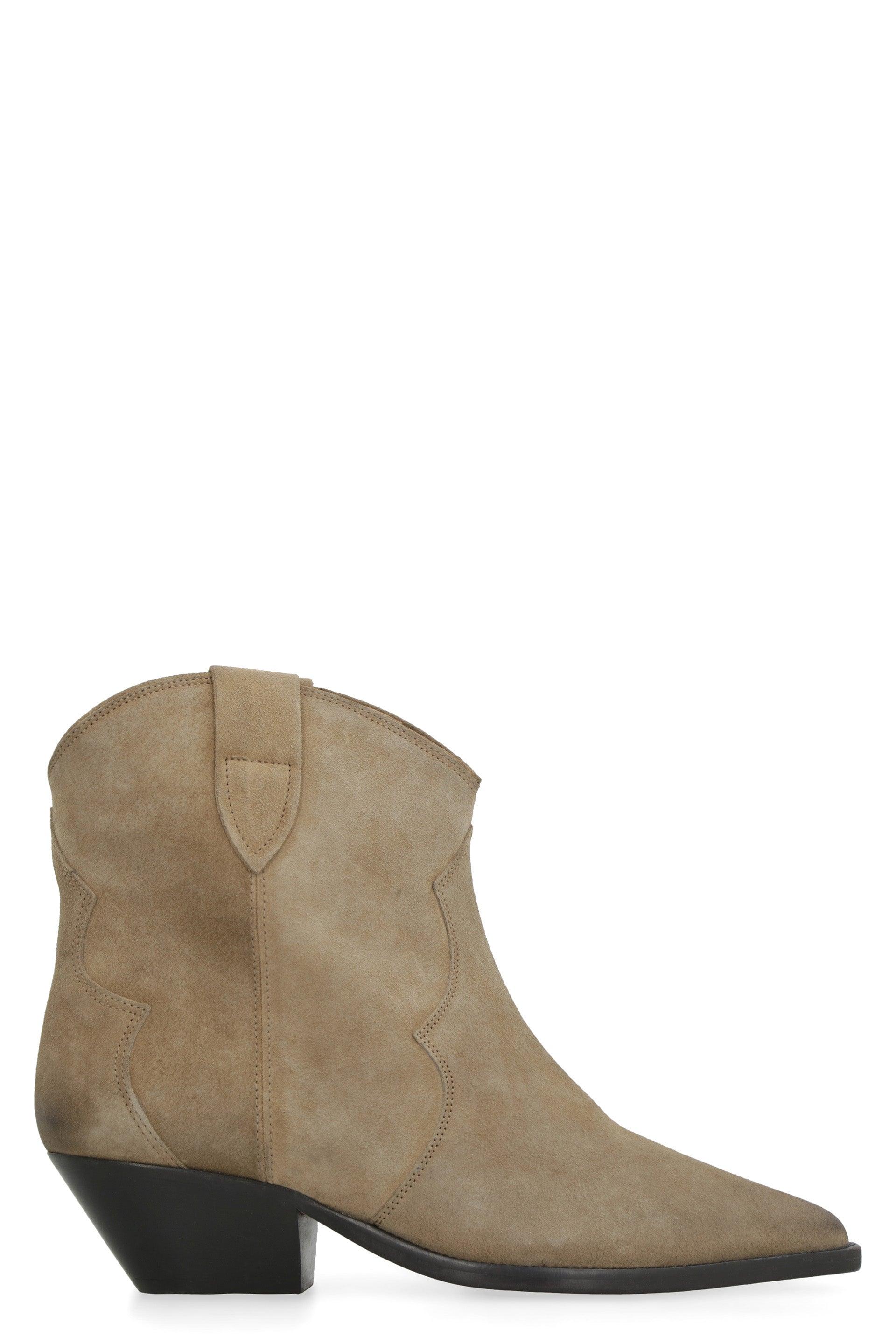 Isabel Marant Women's Dewina Suede Ankle Boots in Turtledove