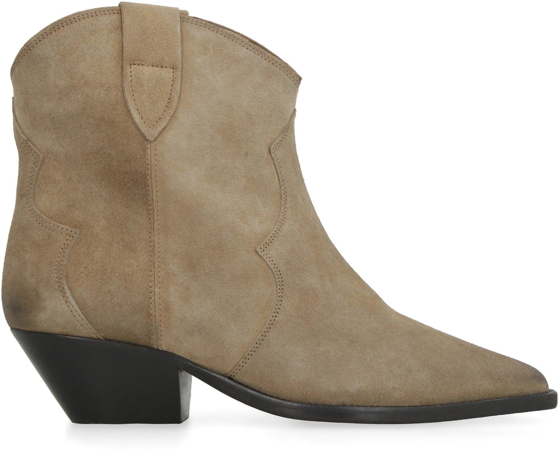 Isabel Marant Women's Dewina Suede Ankle Boots in Turtledove