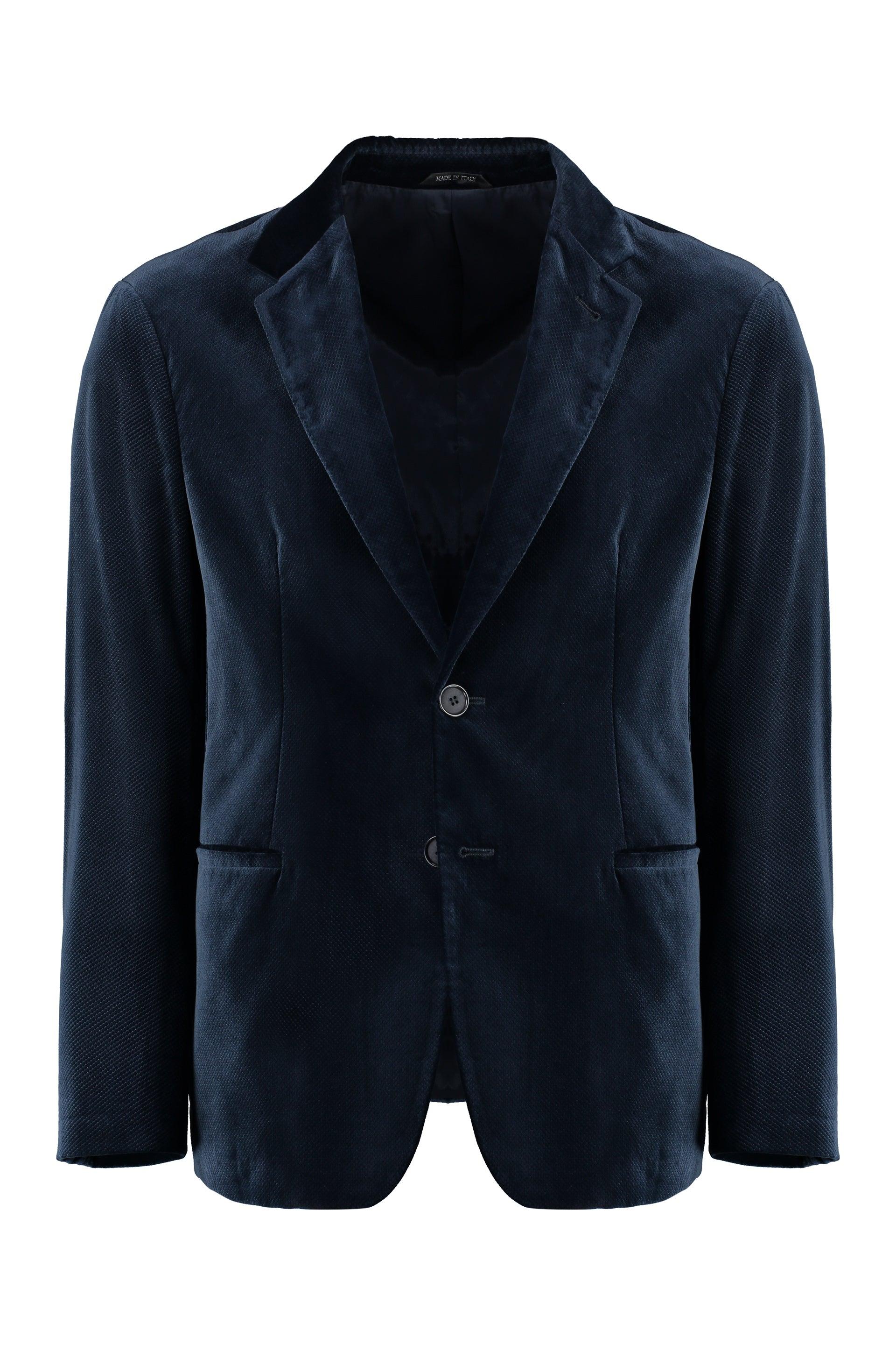 Giorgio Armani Single-Breasted Velvet Jacket