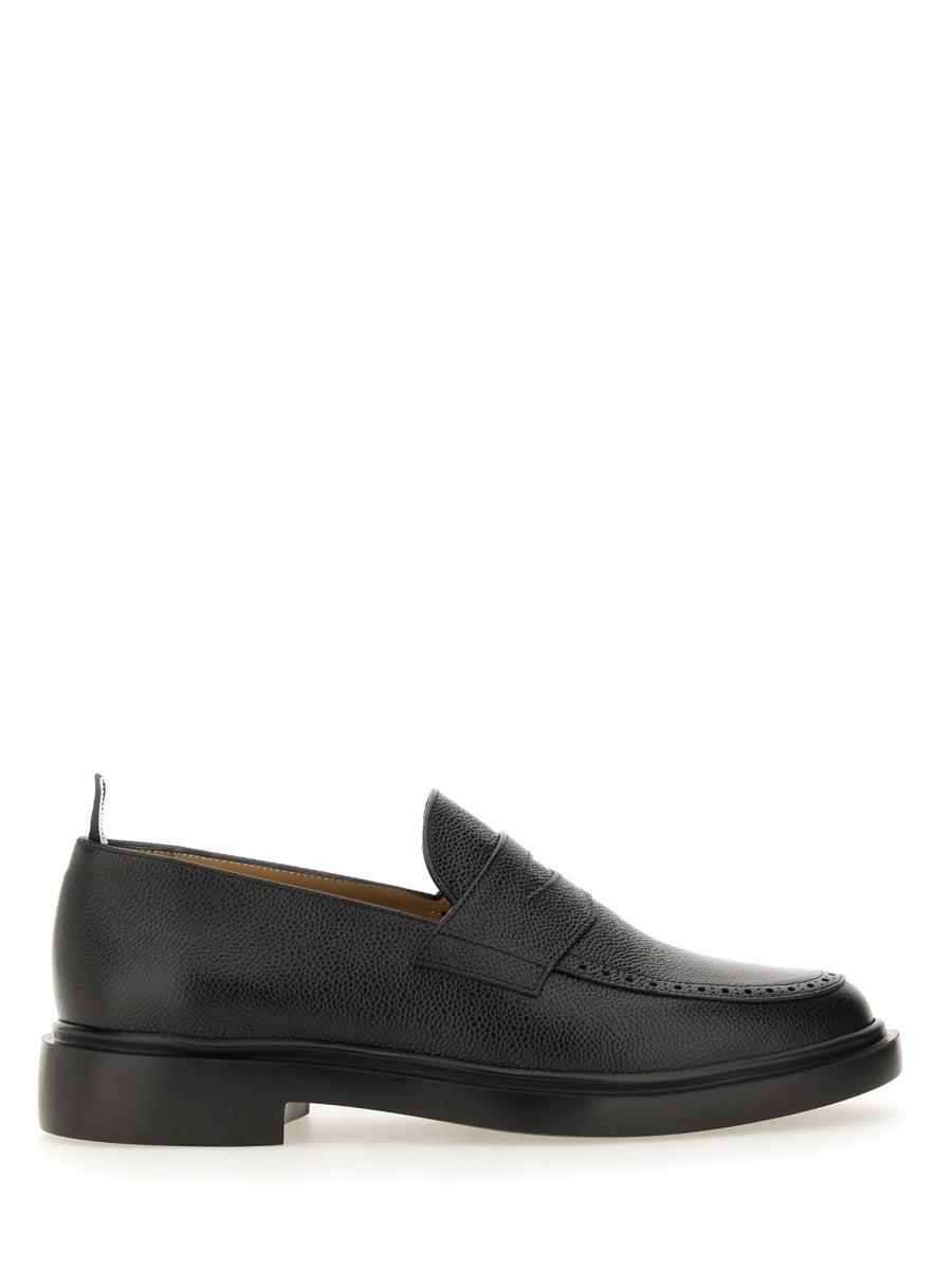 Thom Browne Men's Penny Moccasin Loafer in Black