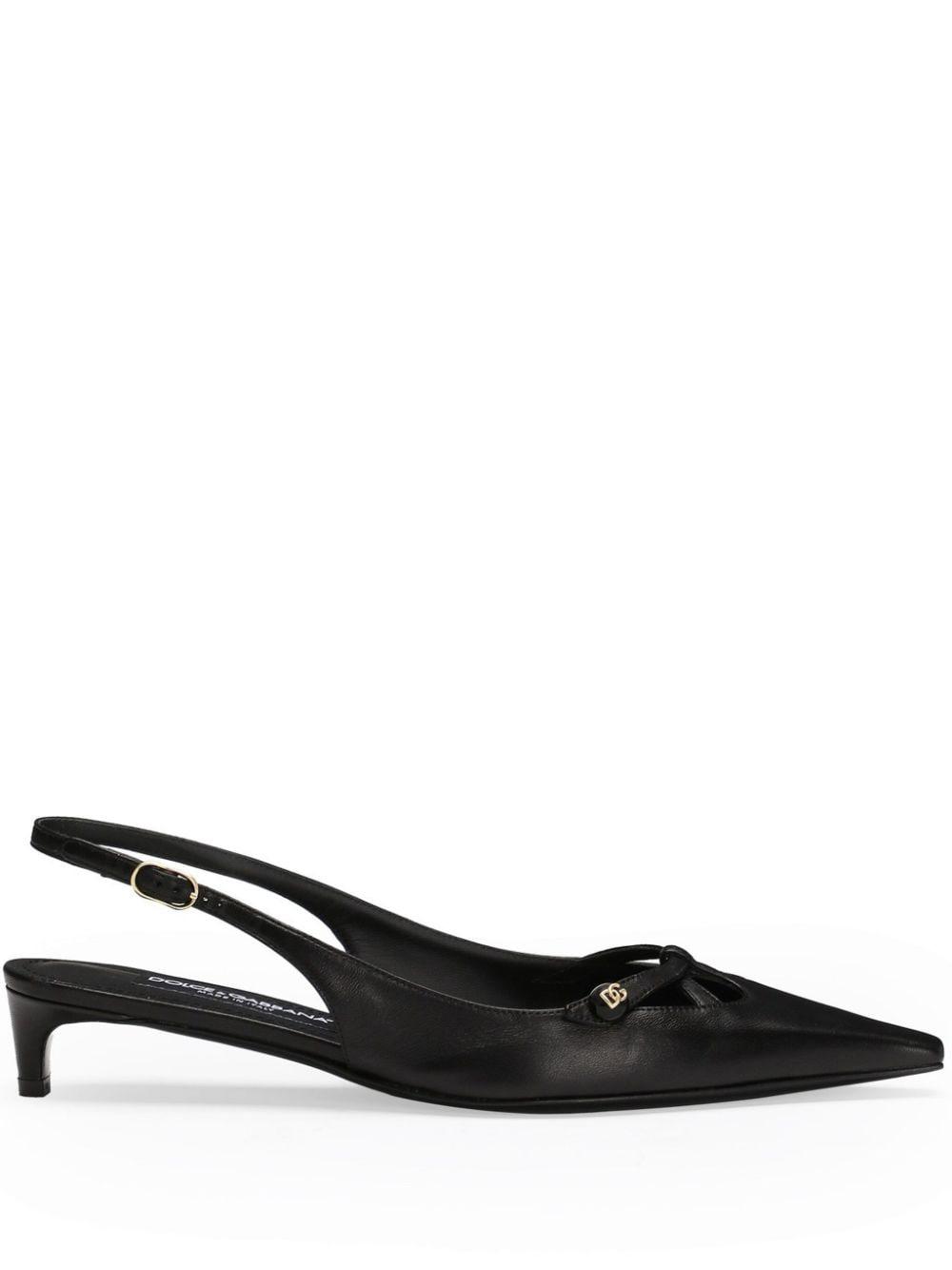 Dolce & Gabbana Women's Tassel Slingback Shoe in Black