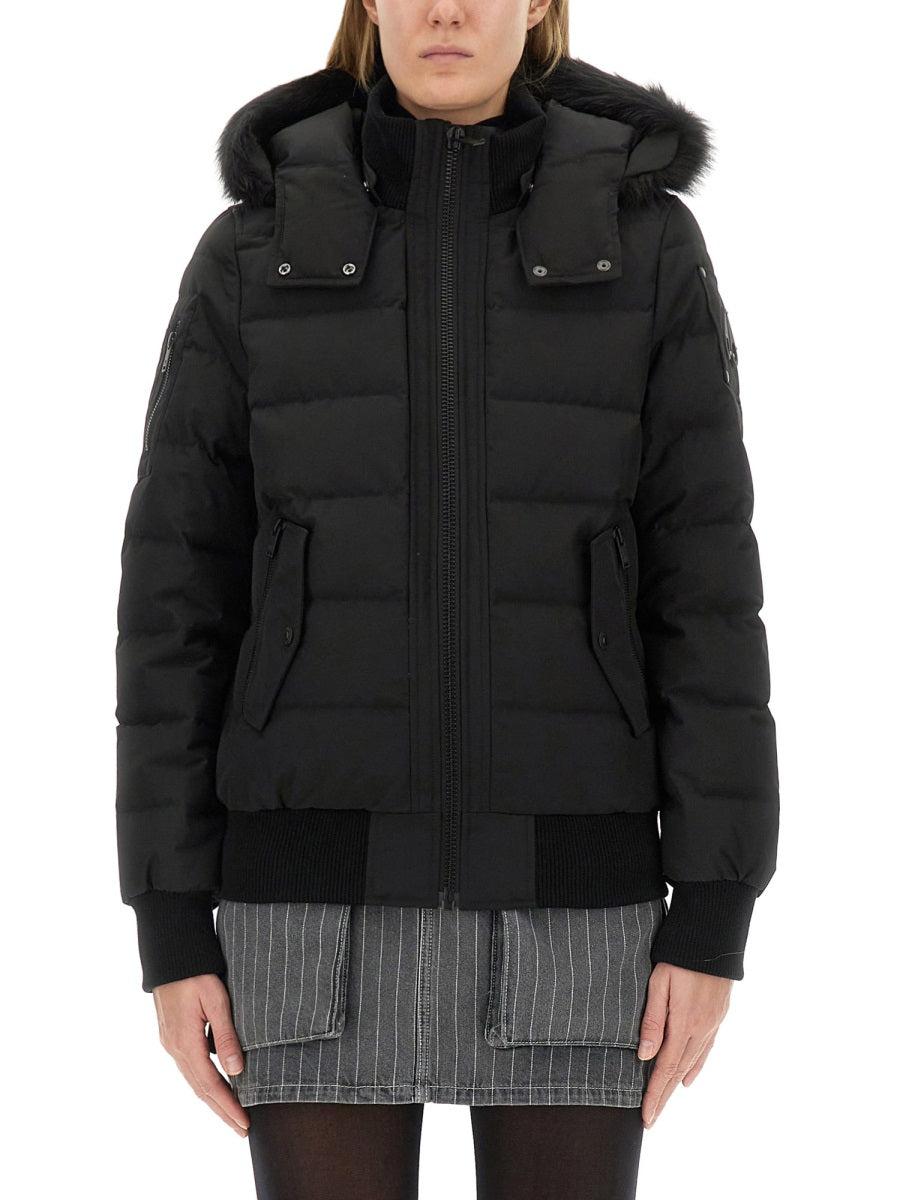 Moose Knuckles Women's Jacket With Logo in Black