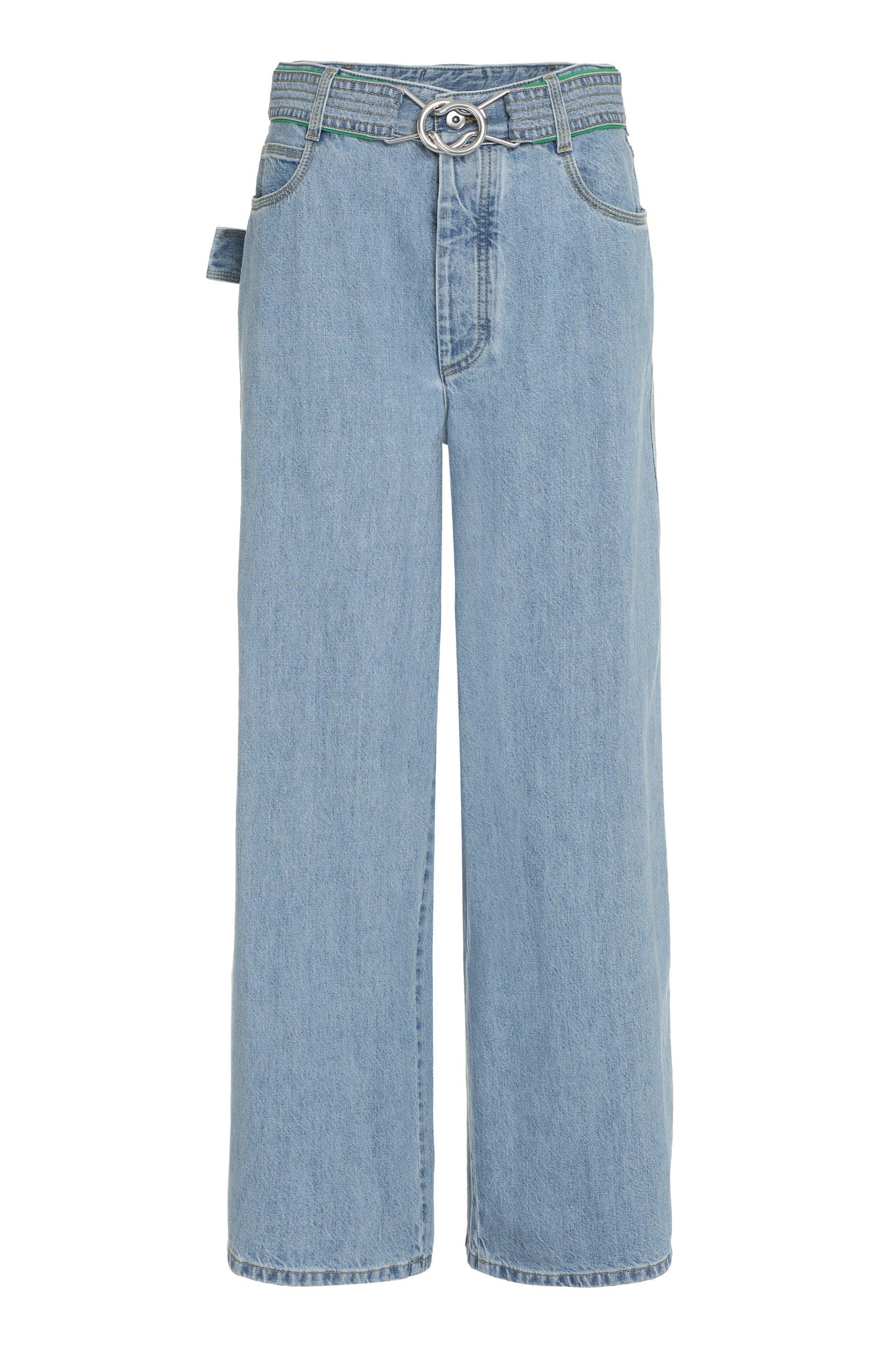Bottega Veneta Women's Wide-Leg Jeans in Denim