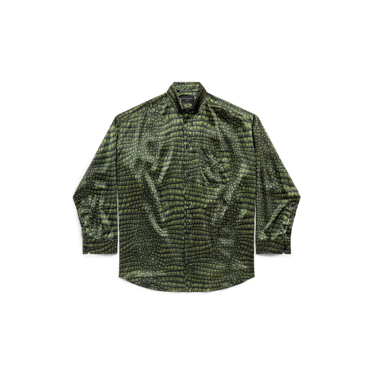 Balenciaga Women's Cocoon Printed Silk Shirt