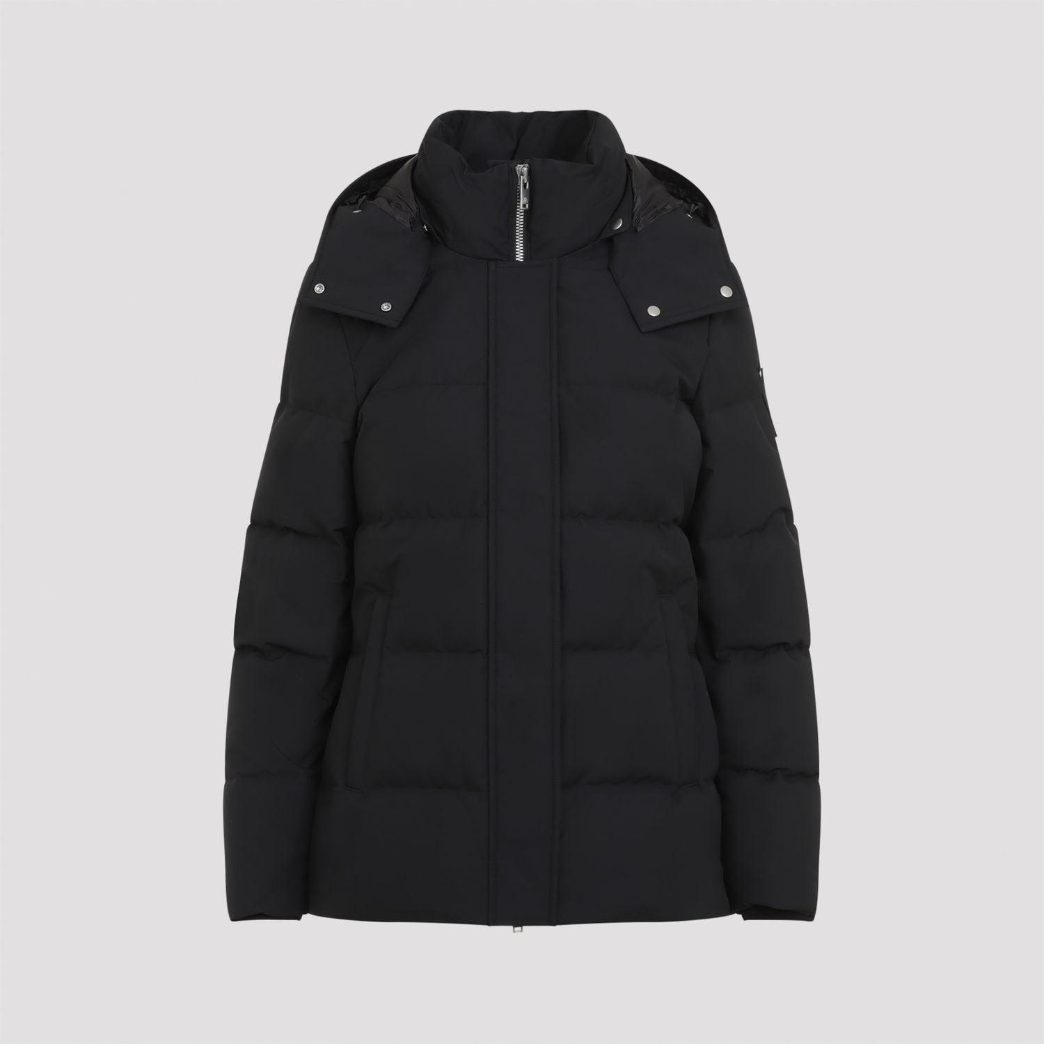 Moose Knuckles Women's Jacket With Logo in Black