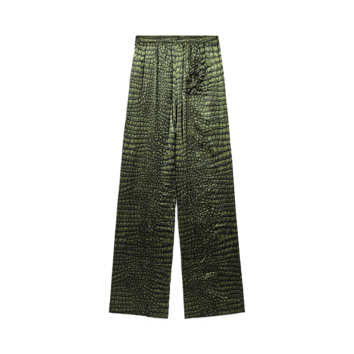 Balenciaga Women's Printed Silk Pajama Pants