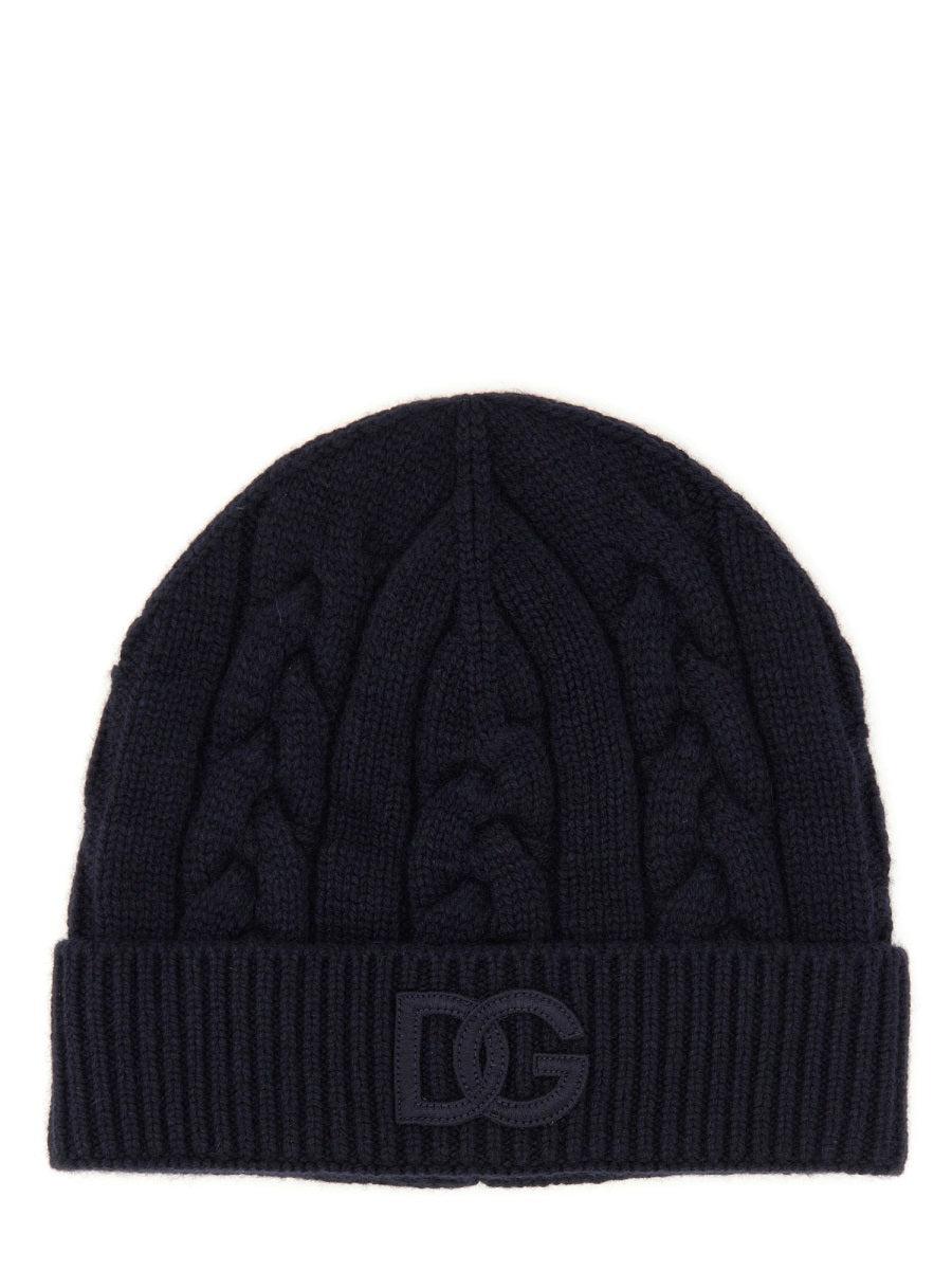 Dolce & Gabbana Men's Hat With Logo in Blue