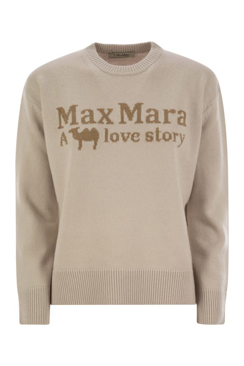 S Max Mara Max Mara Women's Veronica - Wool And Cashmere Crew-Neck Sweater in Beige