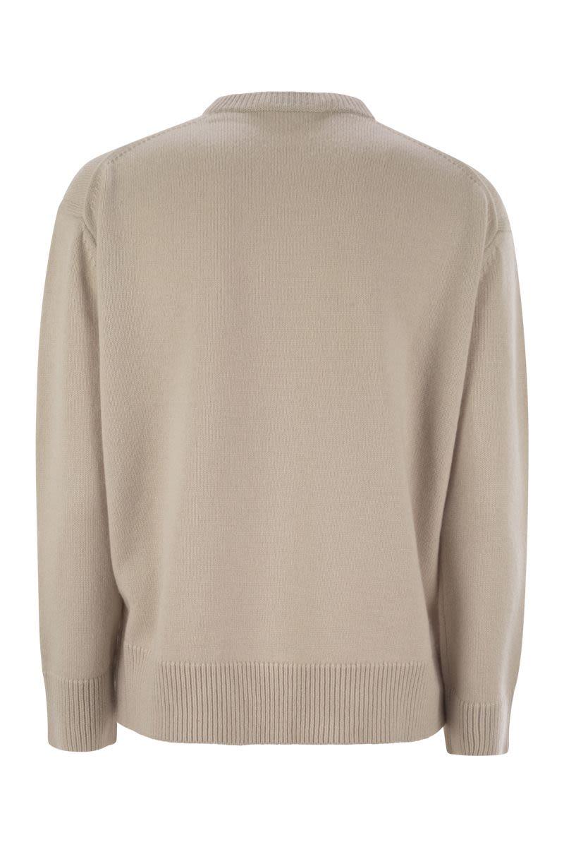 S Max Mara Max Mara Women's Veronica - Wool And Cashmere Crew-Neck Sweater in Beige