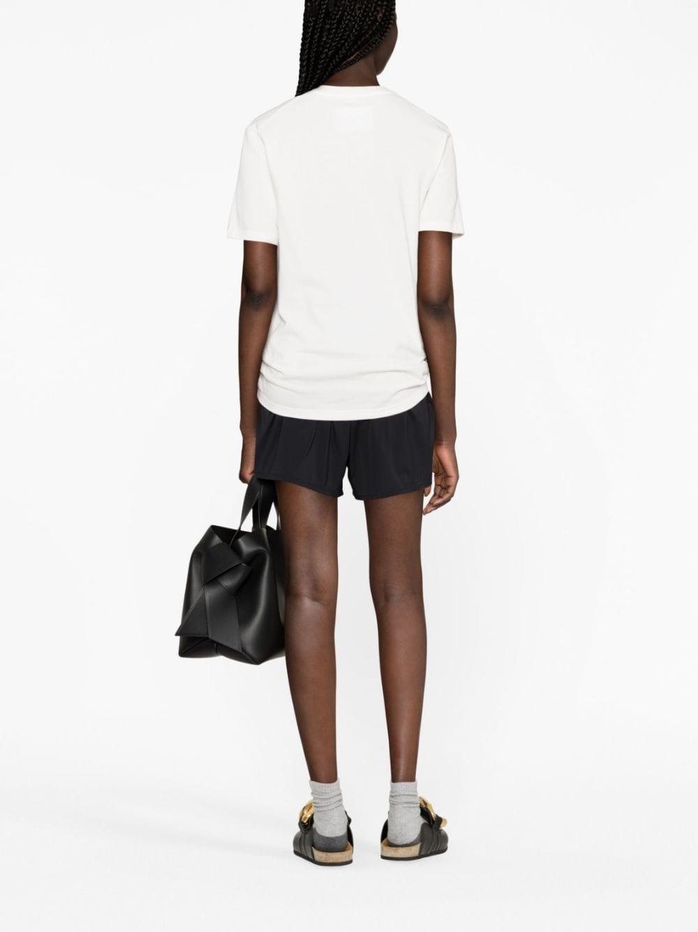 Jil Sander Women's Logo Cotton T-Shirt in White