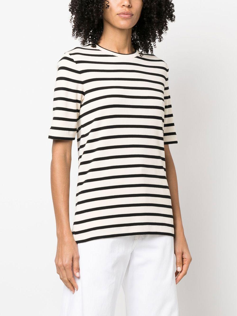Jil Sander Women's Stripe Cotton T-Shirt