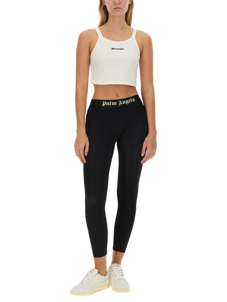 Palm Angels Women's Tank Tops and Logo Tops in Black and White
