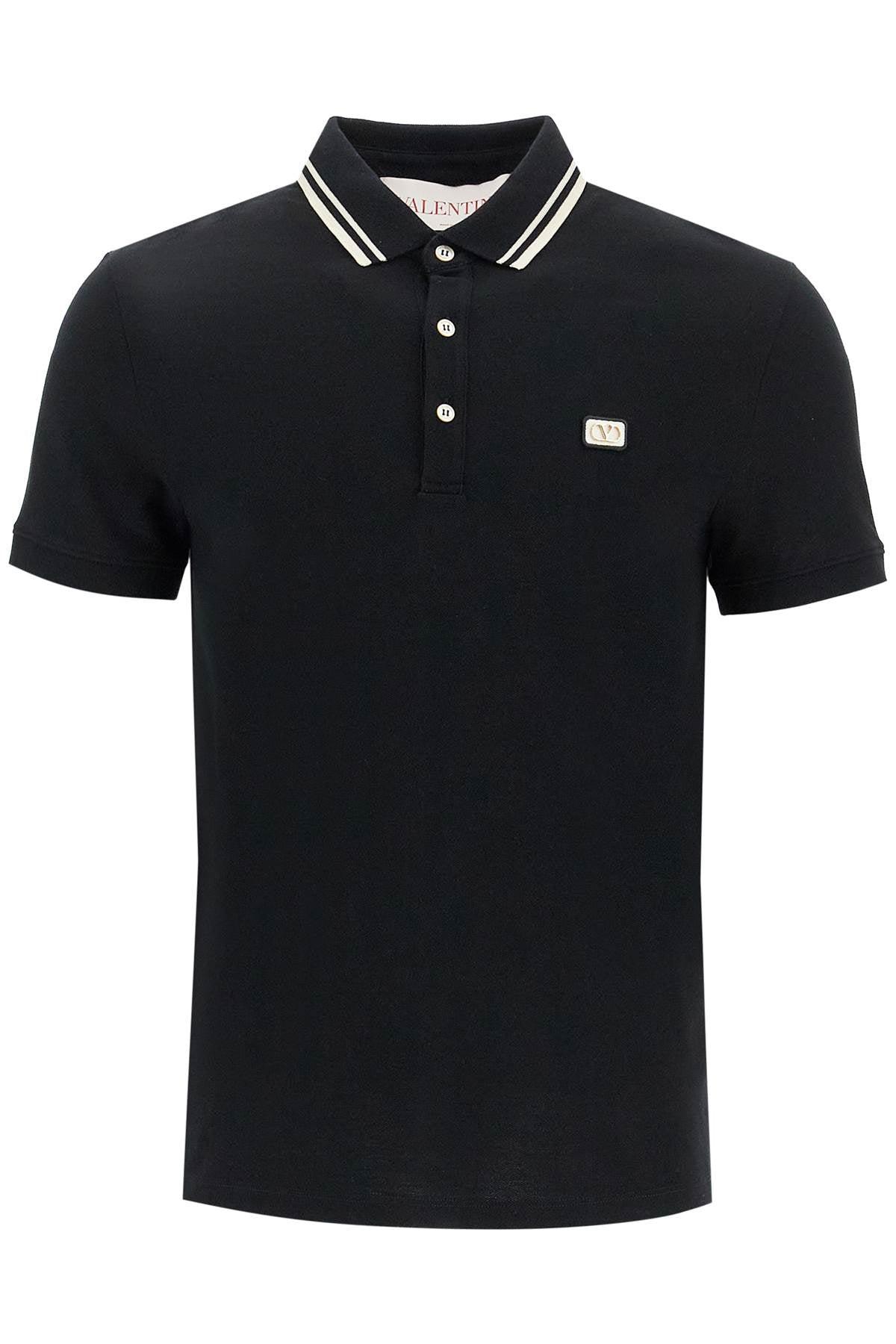 Valentino Men's Polo Jersey in Nero