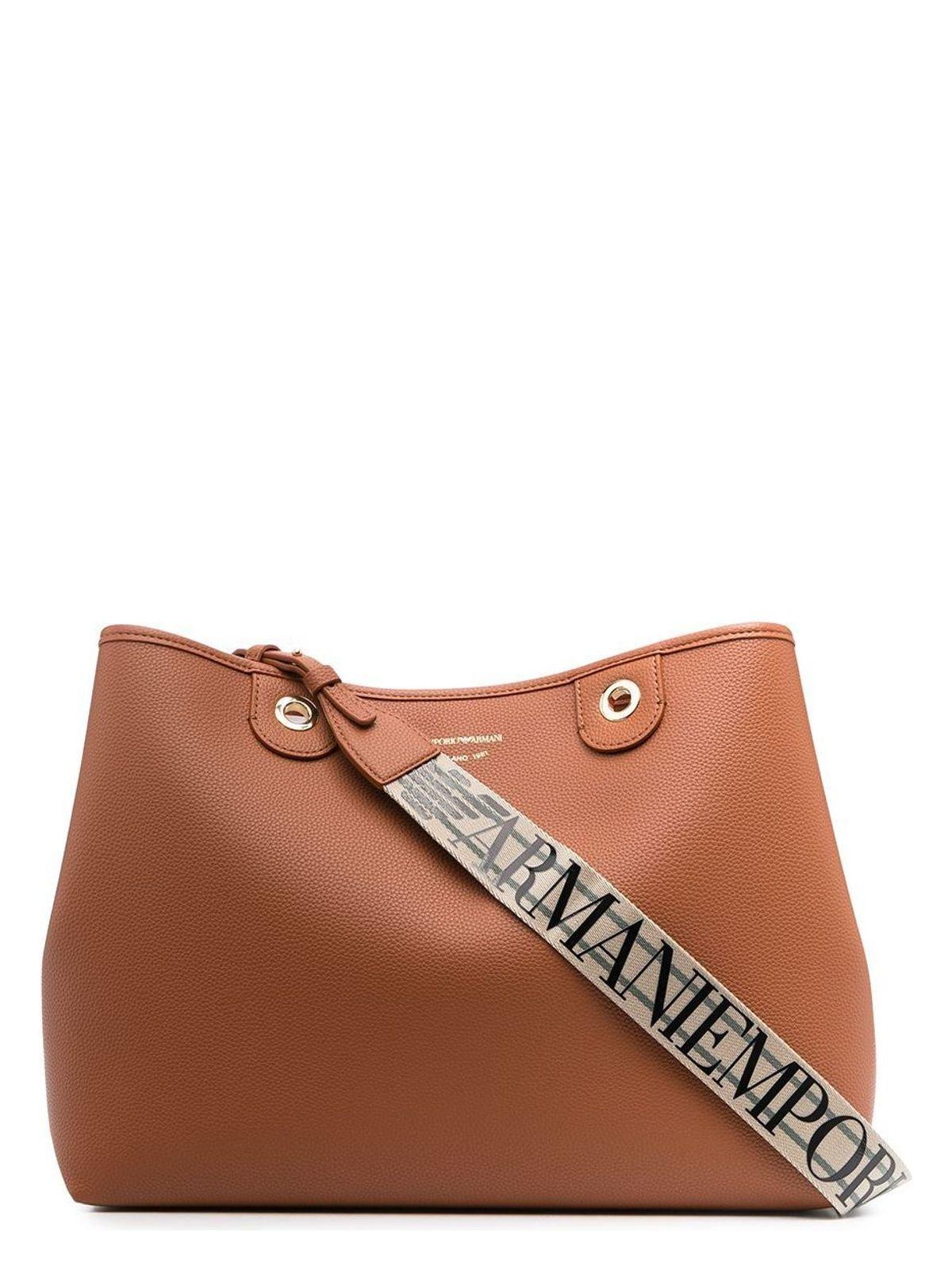 Emporio Armani Women's Shopping Bag in Brown