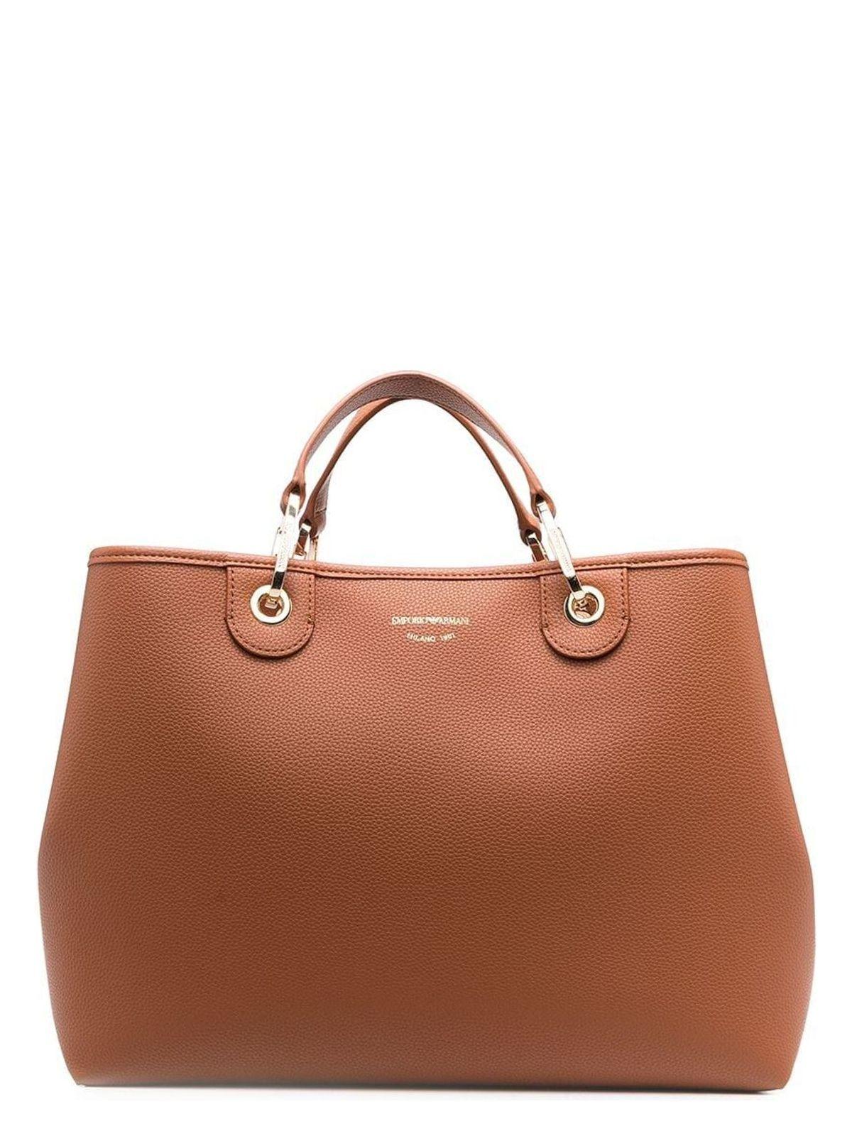 Emporio Armani Women's Shopping Bag in Brown