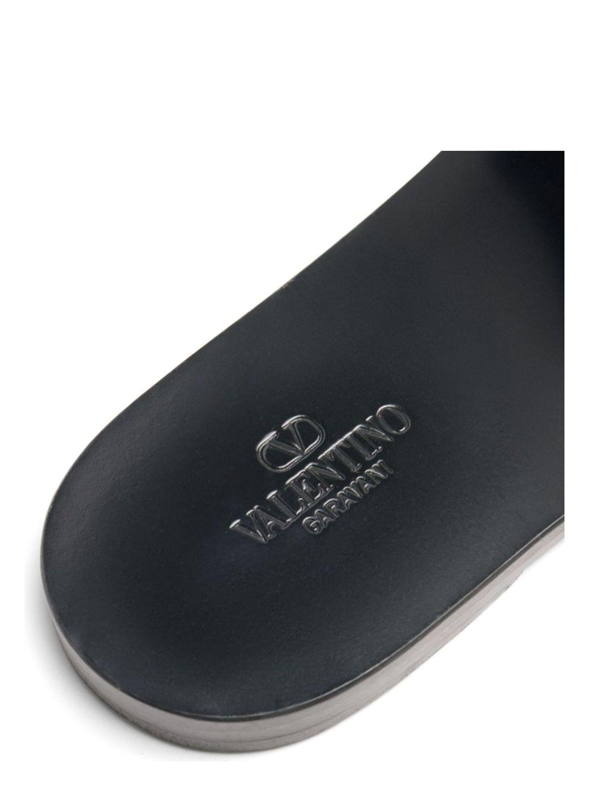 Valentino Garavani Men's Viva Superstar Leather Slides in Black