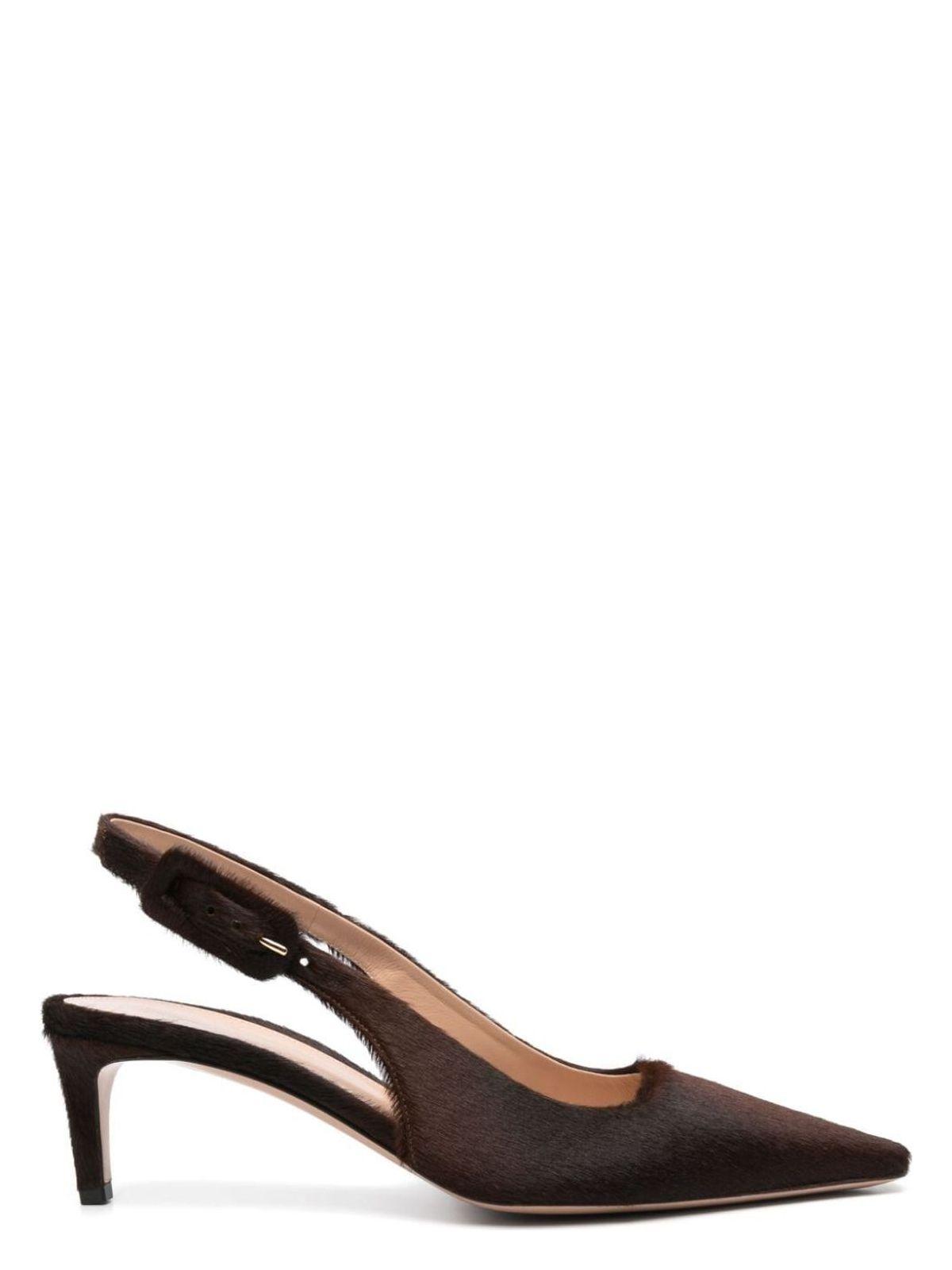Gianvito Rossi Women's Lindsay Pony Sling Back Pumps in Brown