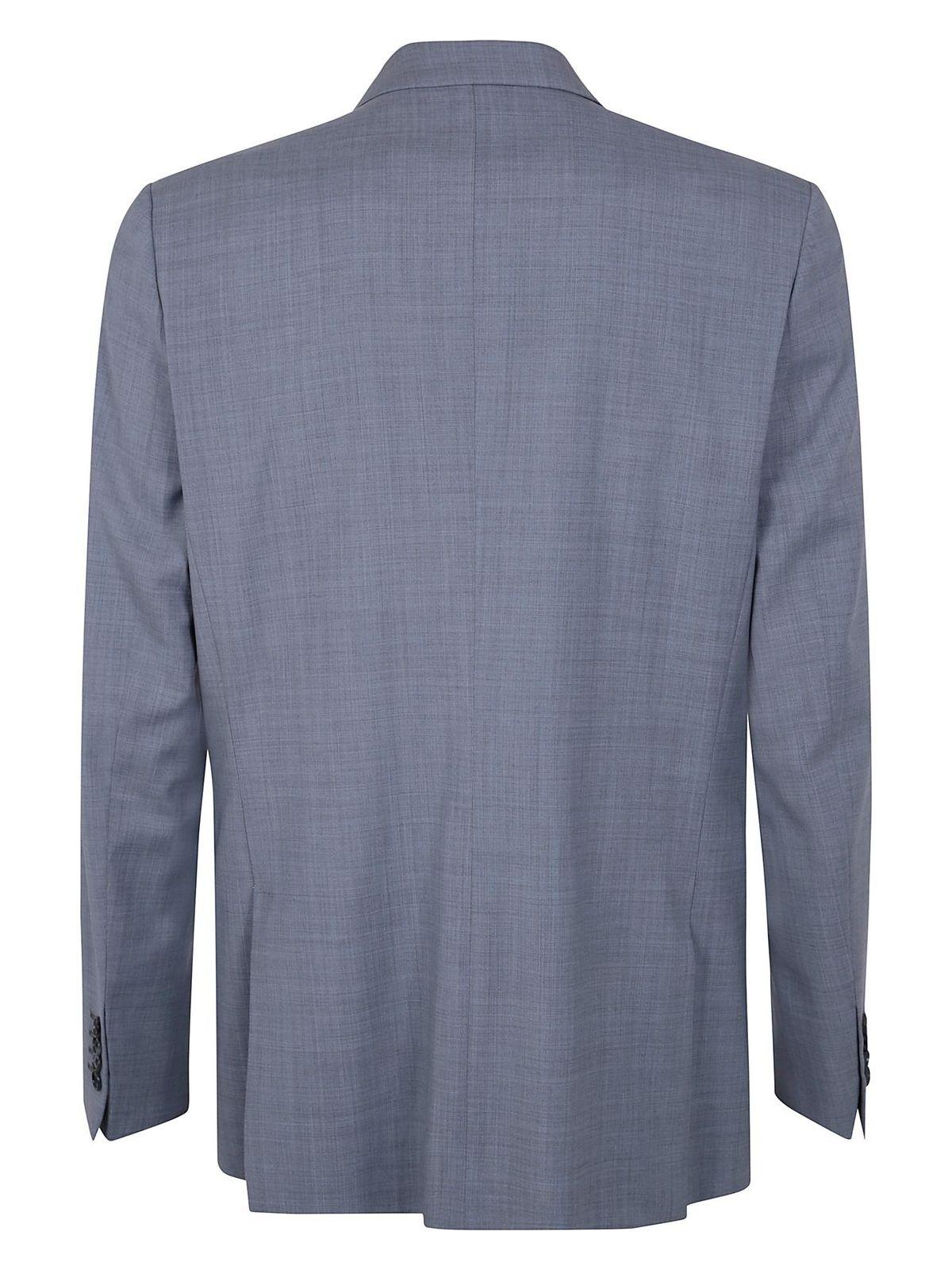 Paul Smith Men's Tailored Fit 2 Buttons Jacket in Blue