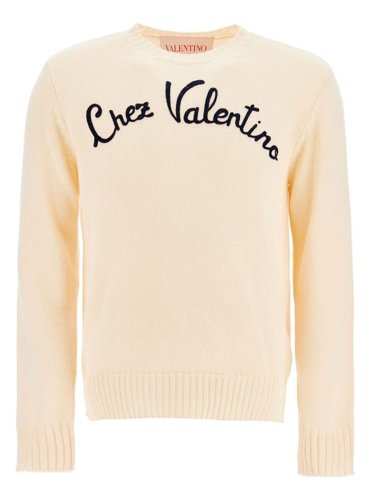 Valentino Garavani Cream Wool Sweater
