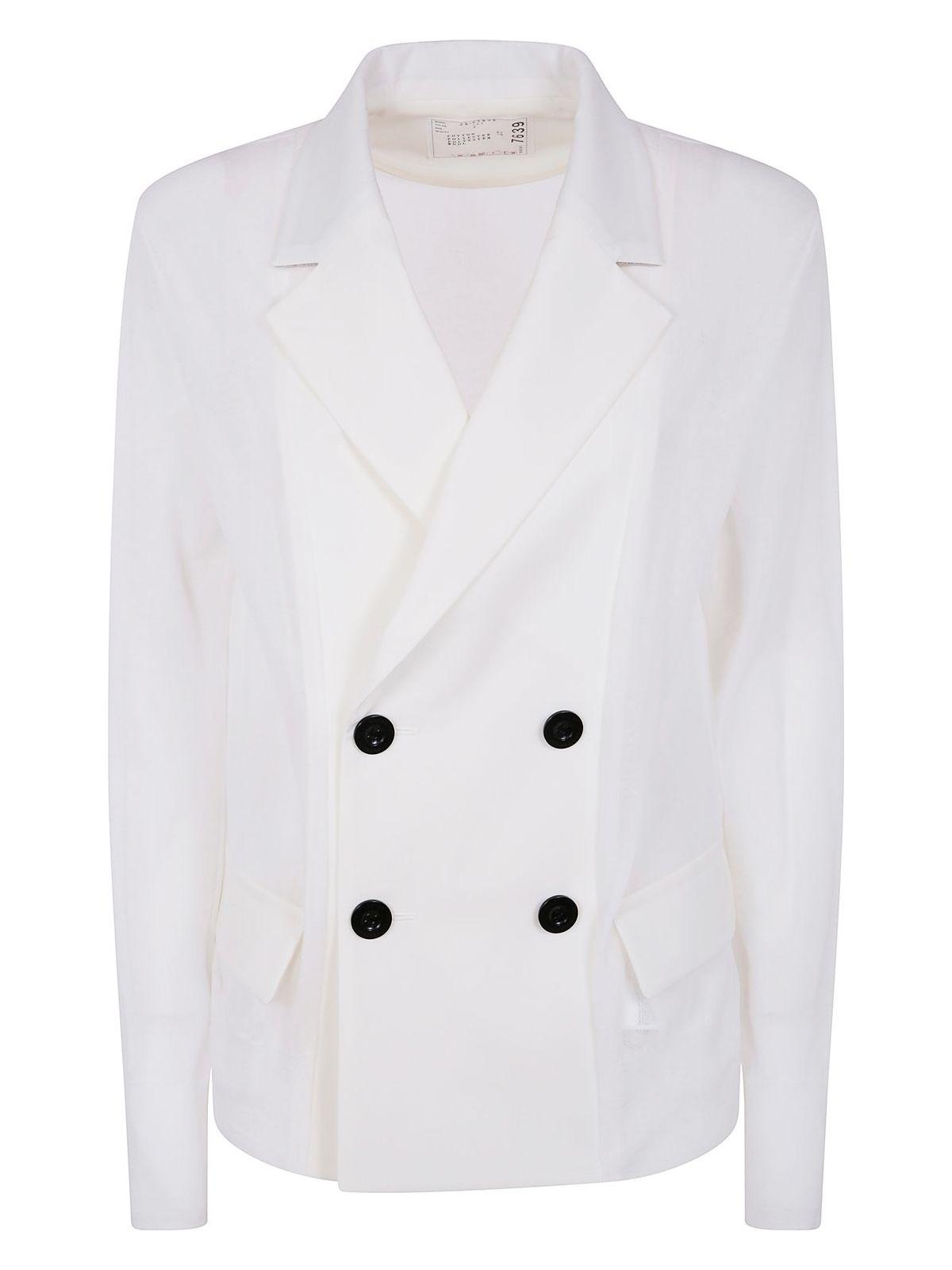 Sacai Women's Suiting X Knit Jacket in White