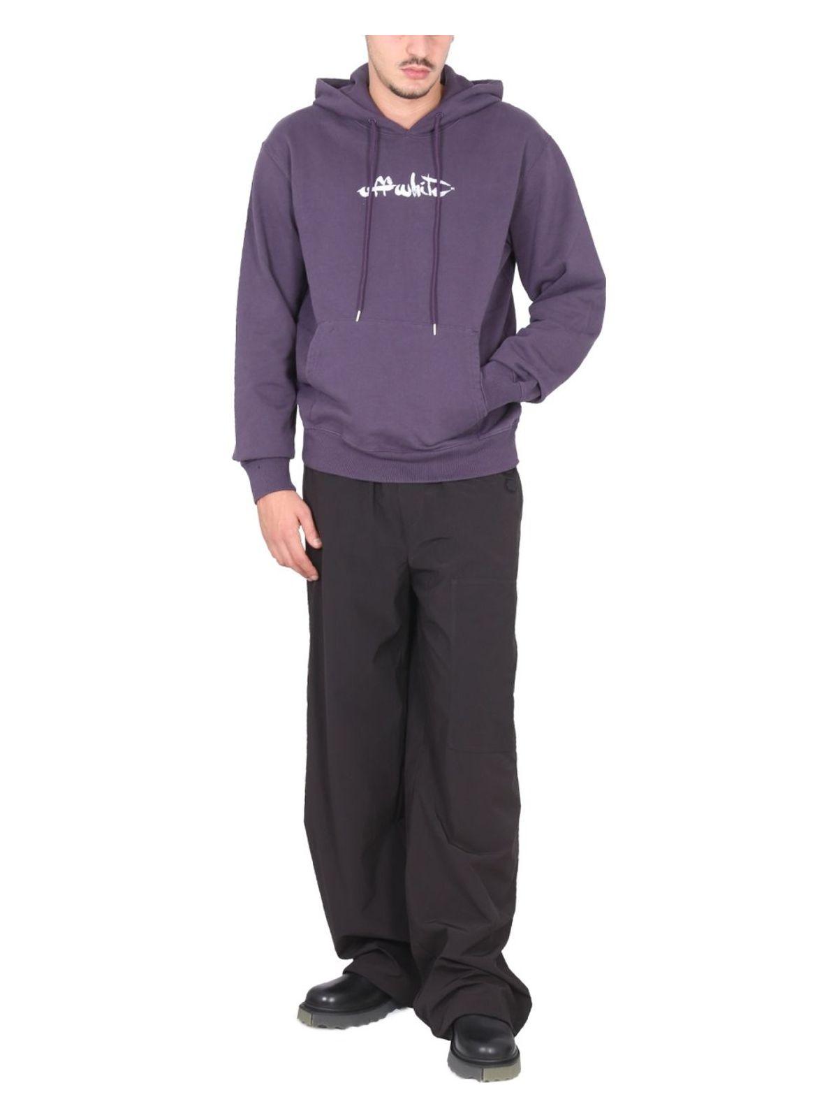 Off-White Men's Wide Leg Pants in Black
